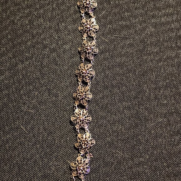 Vintage flowers bracelet - Picture 1 of 4